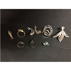 SILVER JEWELRY LOT