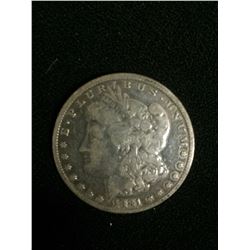 1881 MORGAN SILVER DOLLAR