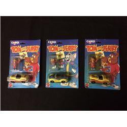 MATTEL TOM & JERRY FIGURES & CARS LOT IN BOX