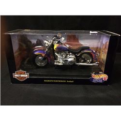 HARLEY DAVIDSON SOFTAIL MODEL MOTORCYCLE IN BOX