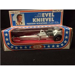 VINTAGE IN PACKAGE EVEL KNIEVEL PRECISION MINIATURES DRAGSTER MODEL KIT