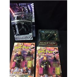 COLLECTIBLE HARRY POTTER & STAR WARS & MATRIX ACTION FIGURE LOT