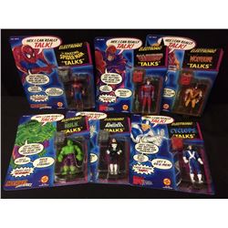 VINTAGE ELECTRONIC MARVEL TALKING  SUPER HEROES ACTION FIGURE LOT IN BOX