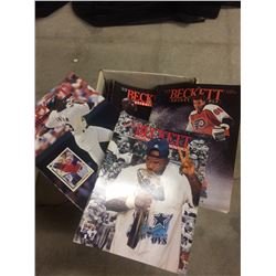 BECKETT FOOTBALL/HOCKEY/BASKETBALL MONTHLY MAGAZINE LOT