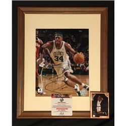 AUTOGRAPHED FRAMED PAUL PIERCE 8" X 10" PHOTO W/ COA BOSTON CELTICS