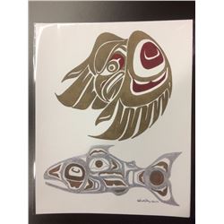 2016 SIGNED NATIVE ART PRINT BY HUBERT BILLY