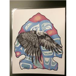 2014 SIGNED NATIVE ART PRINT BY HUBERT BILLY