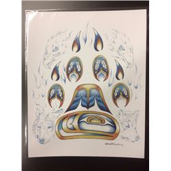 2016 SIGNED NATIVE ART PRINT BY HUBERT BILLY