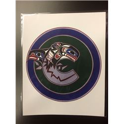 NATIVE ART PRINT VANCOUVER CANUCKS