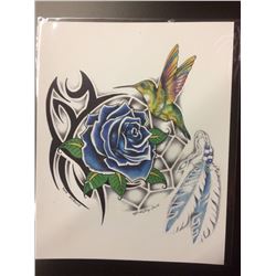 2016 SIGNED NATIVE ART PRINT BY HUBERT BILLY