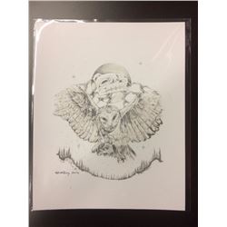2016 SIGNED NATIVE ART PRINT BY HUBERT BILLY