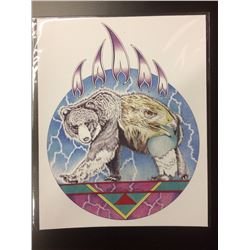 2016 SIGNED NATIVE ART PRINT BY HUBERT BILLY