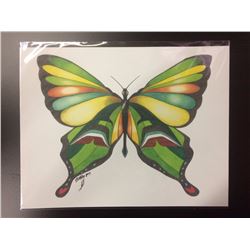 2015 SIGNED NATIVE ART PRINT BY HUBERT BILLY
