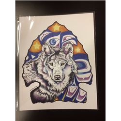 2014 SIGNED NATIVE ART PRINT BY HUBERT BILLY