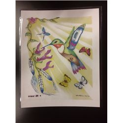 2011 SIGNED NATIVE ART PRINT BY HUBERT BILLY