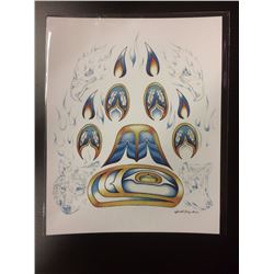 2016 SIGNED NATIVE ART PRINT BY HUBERT BILLY