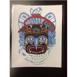 2016 SIGNED NATIVE ART PRINT BY HUBERT BILLY