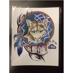 2016 SIGNED NATIVE ART PRINT BY HUBERT BILLY