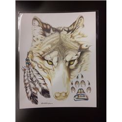 2016 SIGNED NATIVE ART PRINT BY HUBERT BILLY