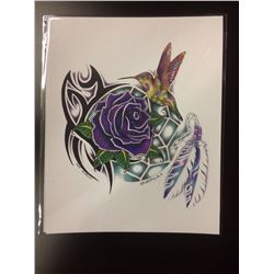 2016 SIGNED NATIVE ART PRINT BY HUBERT BILLY