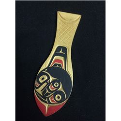 2004 SIGNED NATIVE ART PADDLE BY DALE ALEXANDER