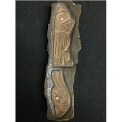 1983 SIGNED NATIVE HAND WOOD CARVING BY MICHEL BC CANADA