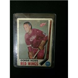 1969 O PEE CHEE GORDIE HOWE CARD NO STAMP