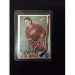 1969 O PEE CHEE GORDIE HOWE HOCKEY CARD WITH STAMP