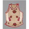 Image 1 : AN EMBROIDERED LEATHER VEST, built of two toned ivory kid, worked with flowers and foliage; monog...