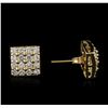Image 2 : 14KT Yellow Gold 1.46 ctw Diamond Earrings