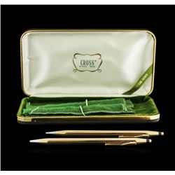 Vintage 14KT Yellow Gold Cross Pen and Pencil Set