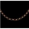 Image 2 : 65.85 ctw Ruby and Diamond Necklace - 14KT Yellow Gold