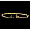 Image 3 : 14KT Yellow Gold 1.89 ctw Diamond Tennis Bracelet
