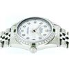 Image 6 : Rolex Stainless Steel Diamond and Emerald DateJust Men's Watch