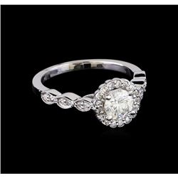 0.92 ctw Diamond Ring - 14KT White Gold