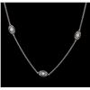Image 1 : James Kurk 0.42 ctw Diamond Necklace - 14KT White Gold