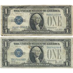 1928 $1 Silver Certificate Currency Lot of 2