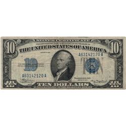 1934 $10 Silver Certificate Currency