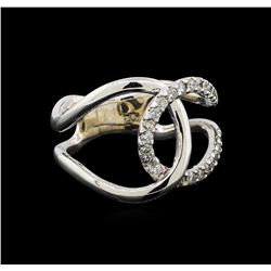 14KT White Gold 0.28 ctw Diamond Ring