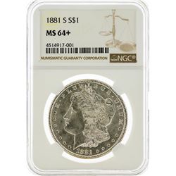 1881-S NGC MS64+ Morgan Silver Dollar