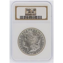 1887 NGC MS65 Morgan Silver Dollar