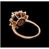 Image 3 : 3.70 ctw Black Diamond Ring - 14KT Rose Gold
