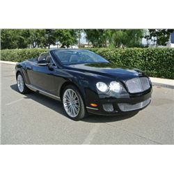 2010 Black Bentley Continental GT Convertible