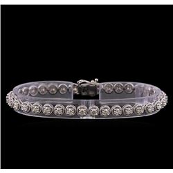 3.95 ctw Diamond Bracelet - 14KT White Gold