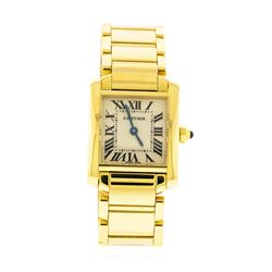 Cartier 18KT Yellow Gold Tank Francaise Ladies Watch