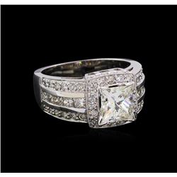 2.98 ctw Diamond Ring - 14KT White Gold