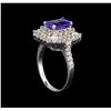 Image 4 : 14KT White Gold 1.88 ctw Tanzanite and Diamond Ring