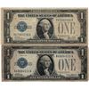 Image 1 : 1928 $1 Silver Certificate Currency Lot of 2