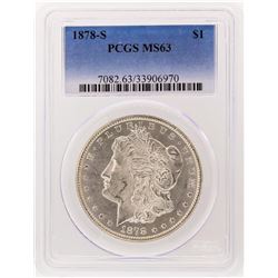 1878-S PCGS MS63 Morgan Silver Dollar