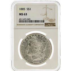 1885 NGC MS63 Morgan Silver Dollar